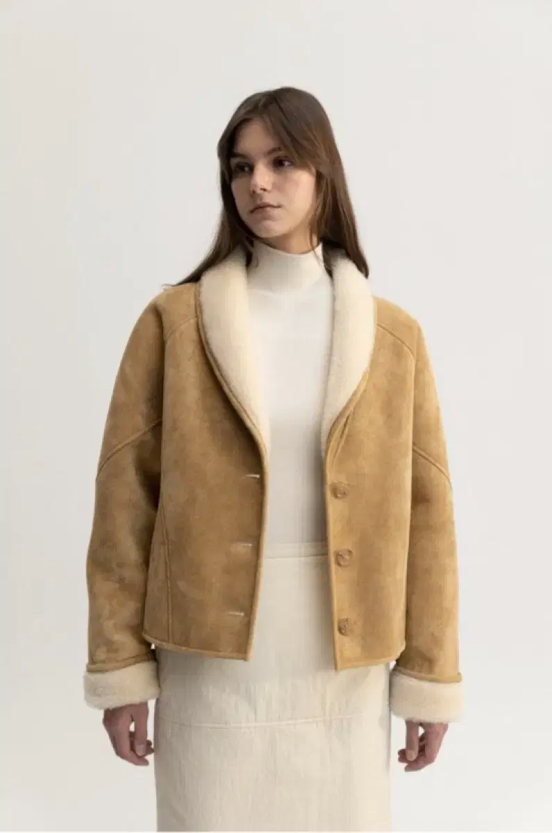 르 시그니처 시어링 무스탕 le signature shearling